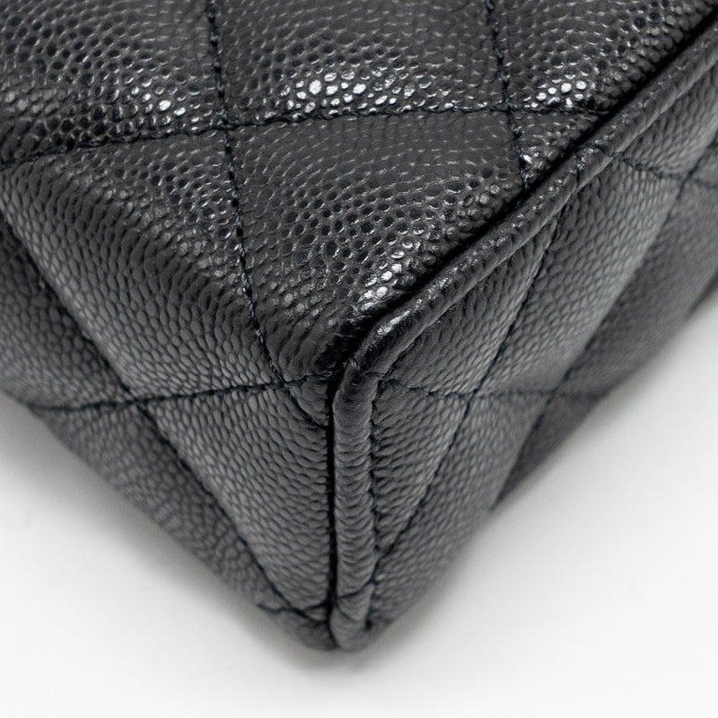 Chanel 25P CC top handle Vanity bag caviar black LGHW (microchip)