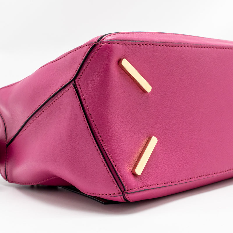 Loewe Medium Puzzle Bag Calfskin Fuchsia GHW