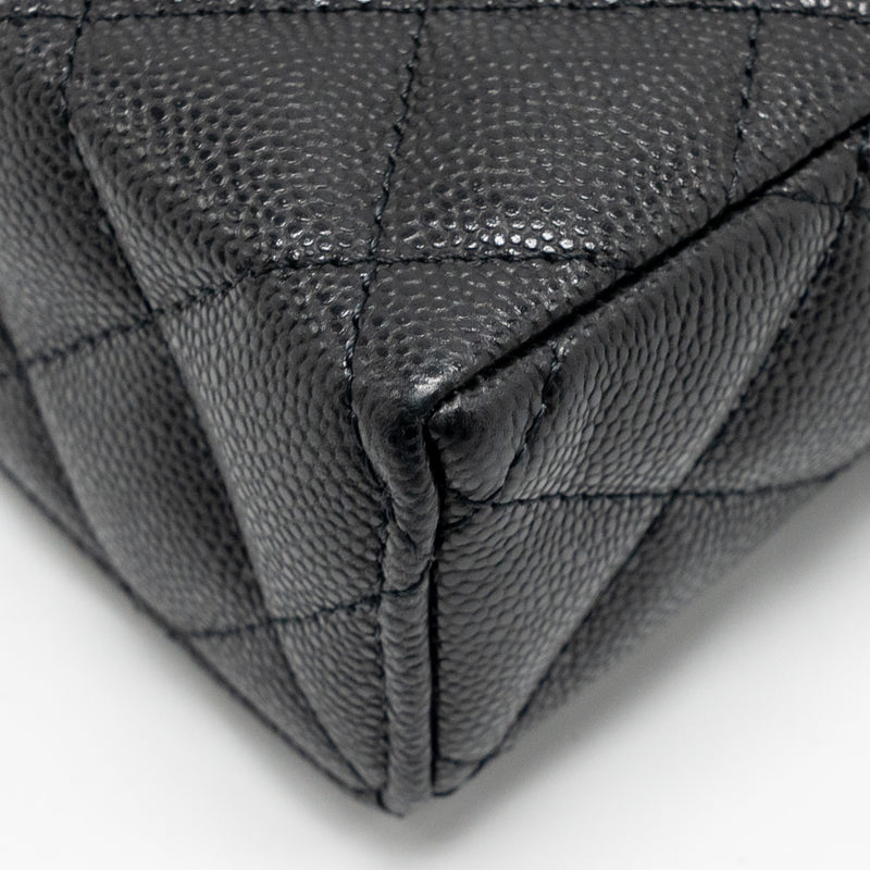 Chanel 25P CC top handle Vanity bag caviar black LGHW (microchip)