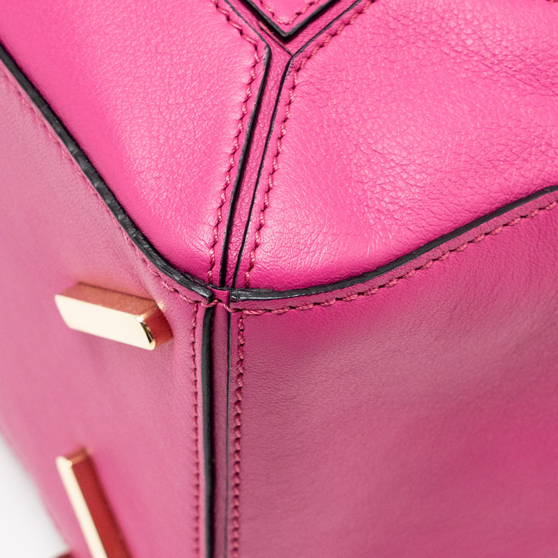 Loewe Medium Puzzle Bag Calfskin Fuchsia GHW