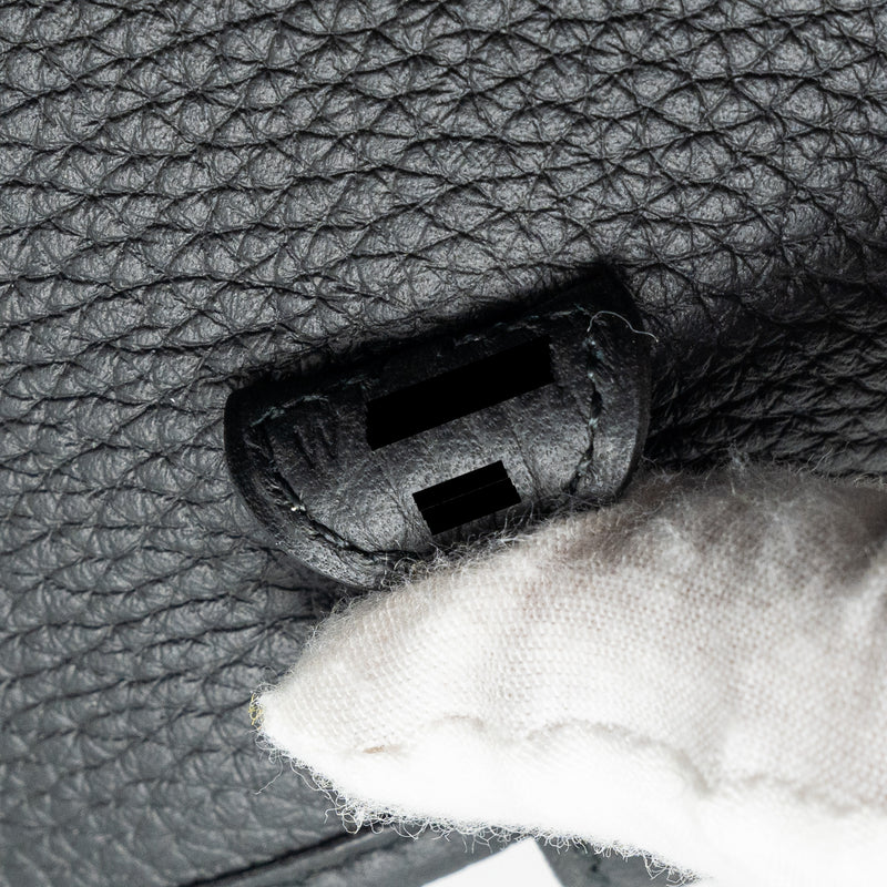 Hermes Mini Evelyne clemence black/gris misty SHW stamp W