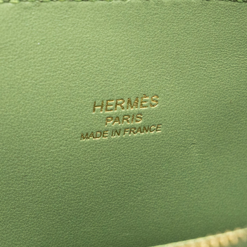 Hermes mini bolide evercolor vert criquet GWH stamp Z