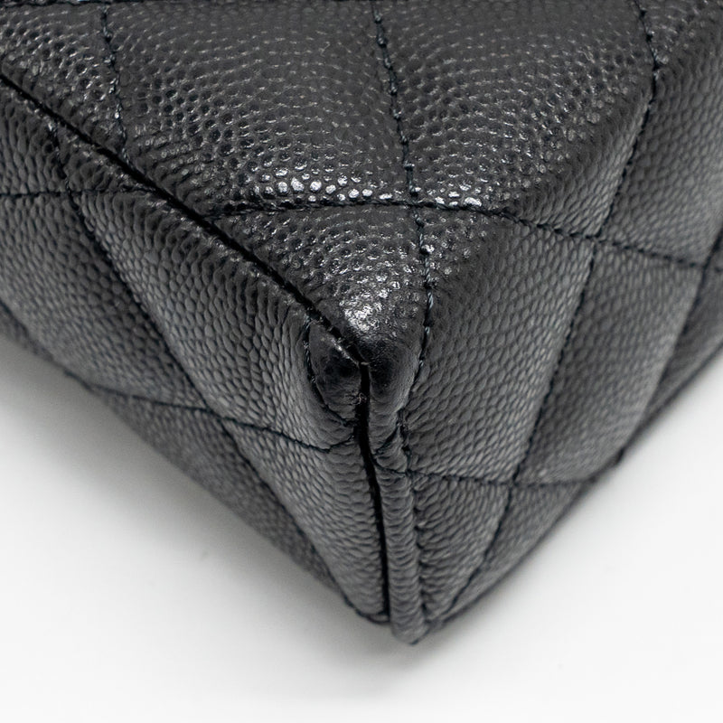 Chanel 25P CC top handle Vanity bag caviar black LGHW (microchip)