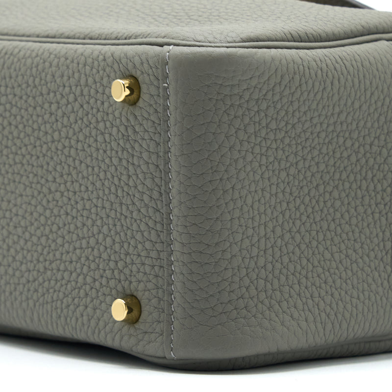 Hermes Mini Lindy Clemence 0L Gris Meyer GHW Stamp B