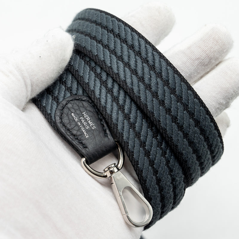 Hermes Mini Evelyne clemence black/gris misty SHW stamp W