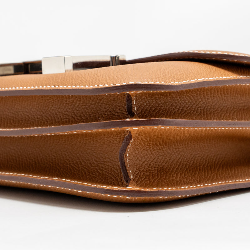 Hermes Mini Constance Epsom Gold SHW Stamp B