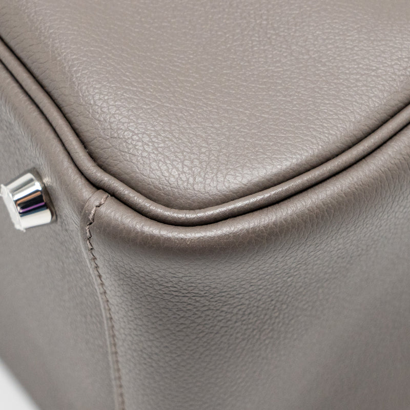 Hermes Lindy 26 Evercolor 8F Gris Etain SHW Stamp Z