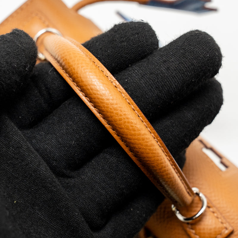 Hermes kellydole / kelly dole picto epsom gold / Zanzibar /  orange field / Milton SHW stamp K