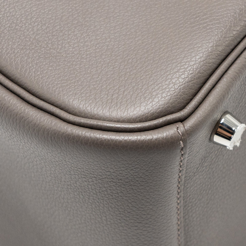 Hermes Lindy 26 Evercolor 8F Gris Etain SHW Stamp Z
