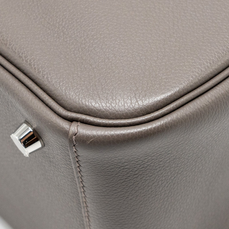 Hermes Lindy 26 Evercolor 8F Gris Etain SHW Stamp Z