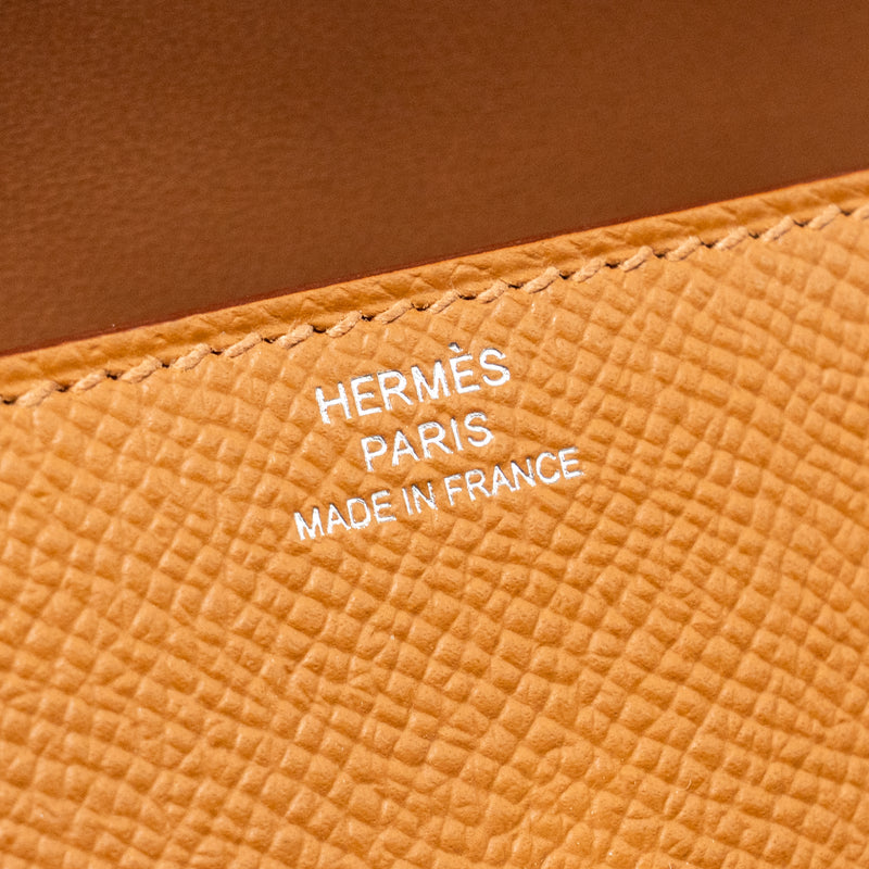 Hermes kellydole / kelly dole picto epsom gold / Zanzibar /  orange field / Milton SHW stamp K