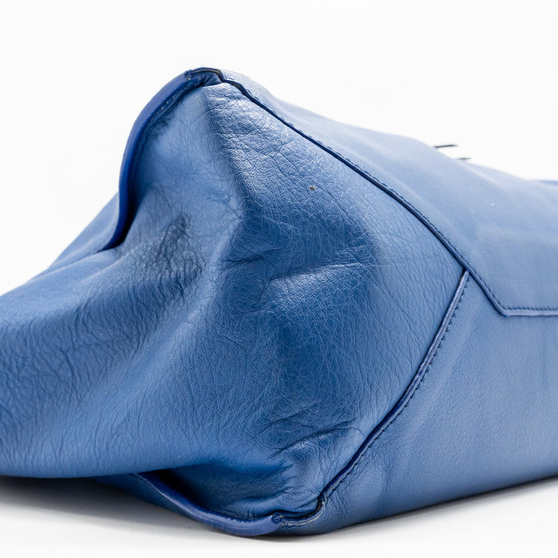 Balenciaga Papier A4 Tote Bag Leather Blue SHW