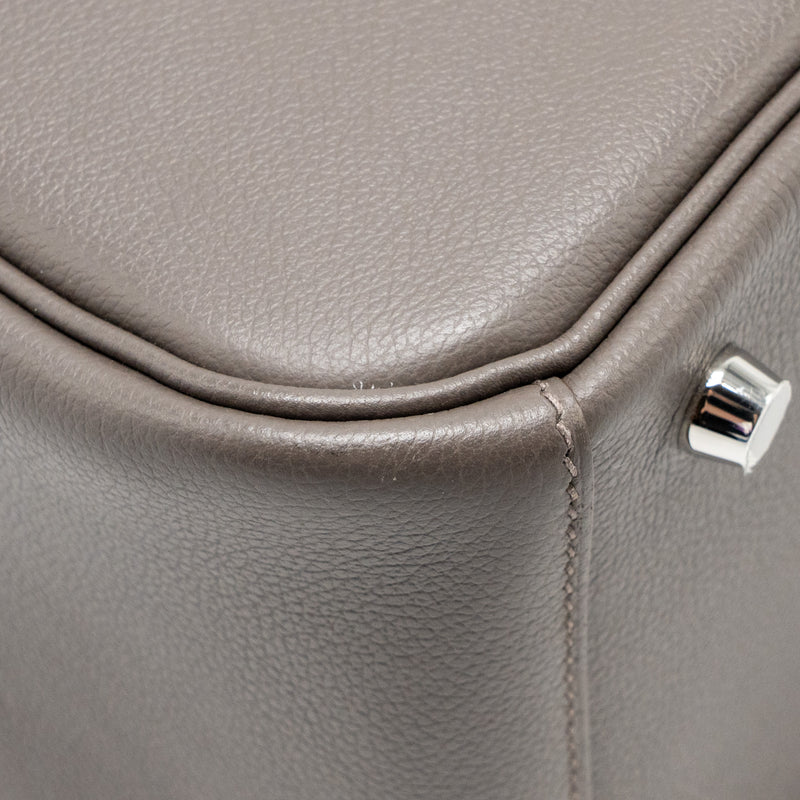 Hermes Lindy 26 Evercolor 8F Gris Etain SHW Stamp Z