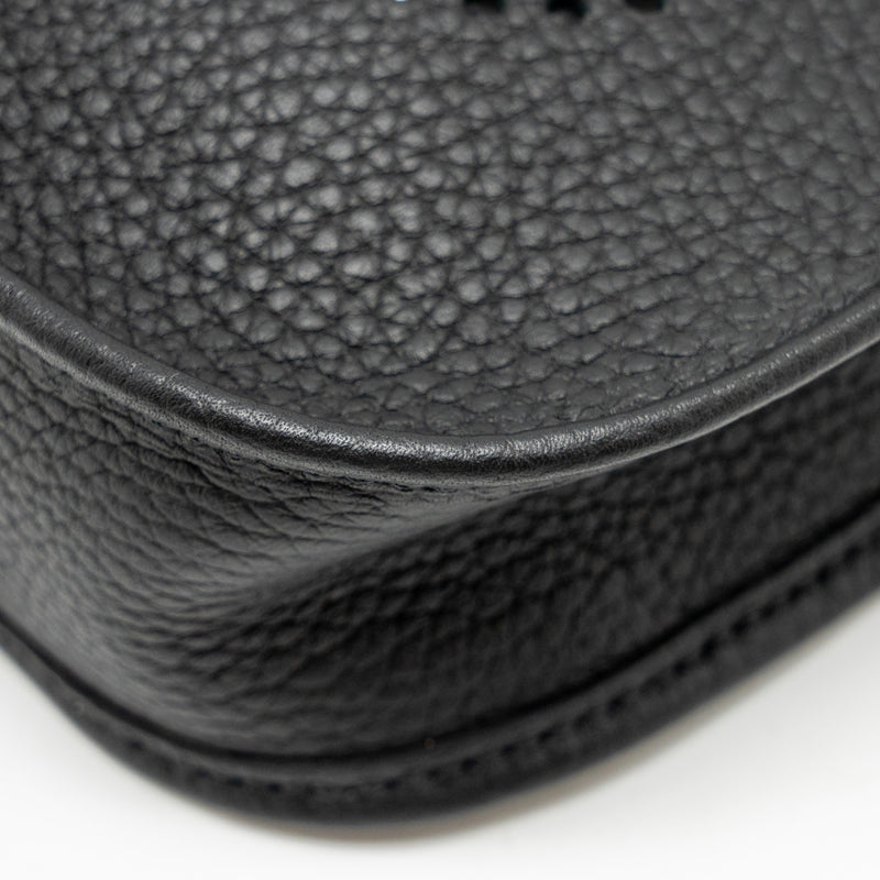 Hermes Mini Evelyne Clemence Black SHW Stamp Z