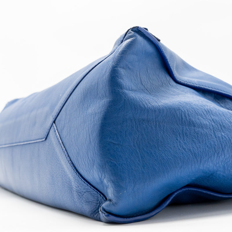 Balenciaga Papier A4 Tote Bag Leather Blue SHW
