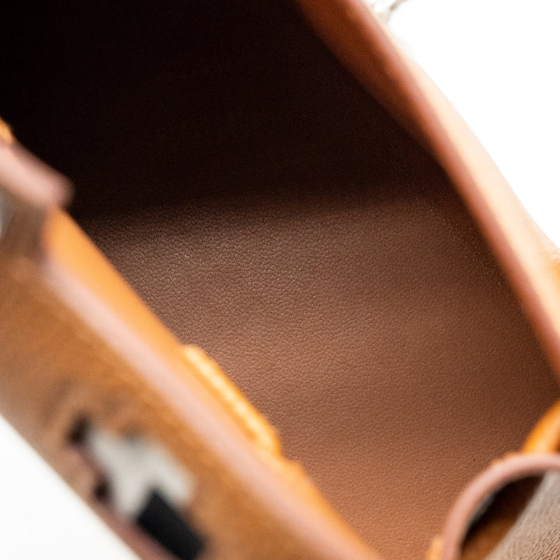 Hermes kellydole / kelly dole picto epsom gold / Zanzibar /  orange field / Milton SHW stamp K