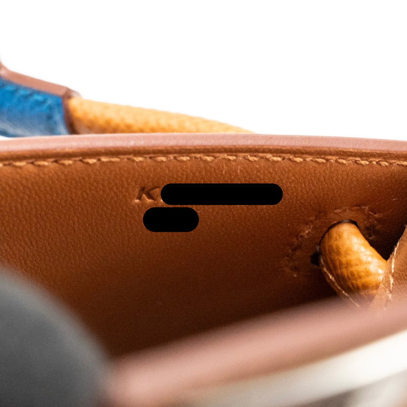 Hermes kellydole / kelly dole picto epsom gold / Zanzibar /  orange field / Milton SHW stamp K