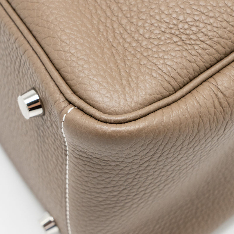 HERMES Lindy 26 Clemence Etoupe SHW Stamp U