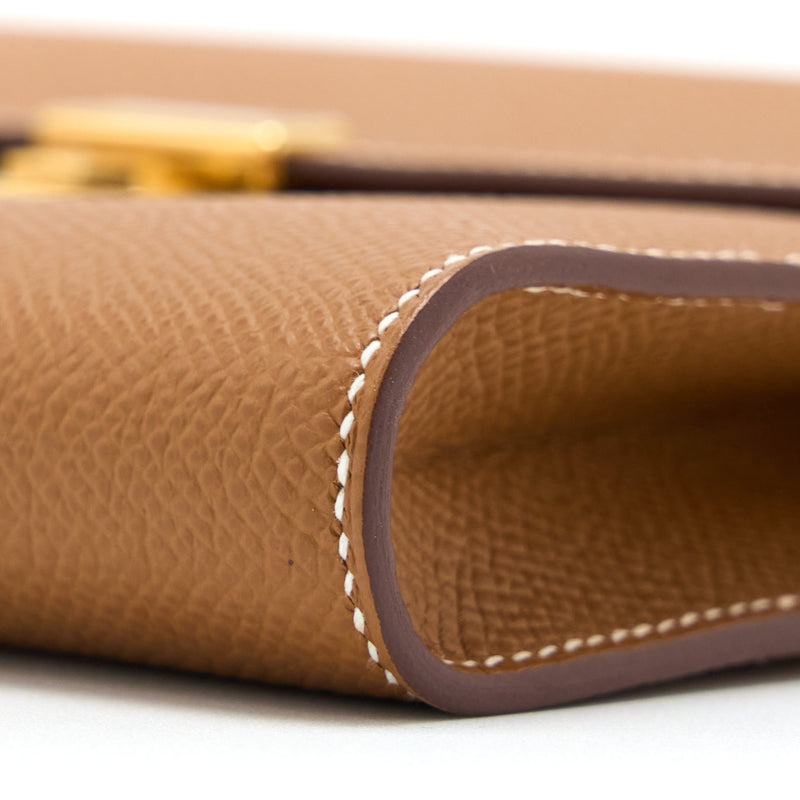 Hermes Clic 16 Wallet Epsom Gold GHW Stamp U