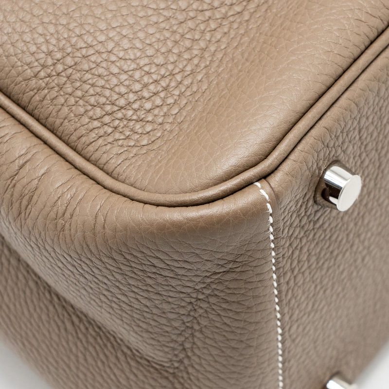 HERMES Lindy 26 Clemence Etoupe SHW Stamp U