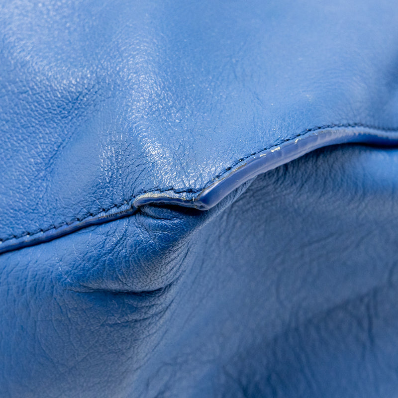 Balenciaga Papier A4 Tote Bag Leather Blue SHW