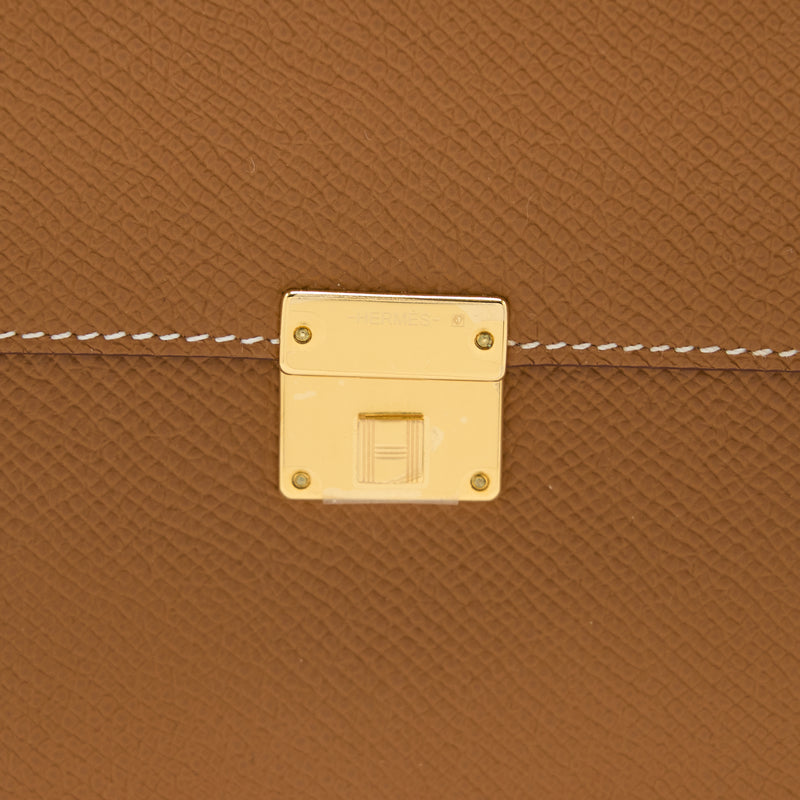 Hermes Clic 16 Wallet Epsom Gold GHW Stamp U