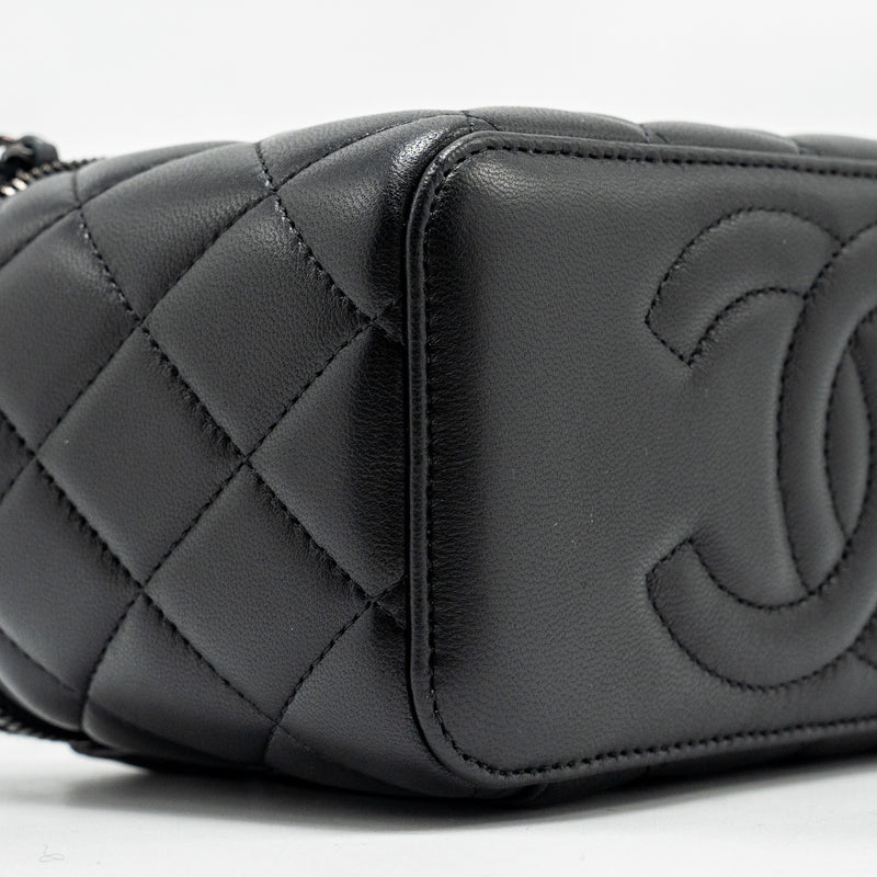 Chanel Long Vanity Case Lambskin SO Black (Microchip)