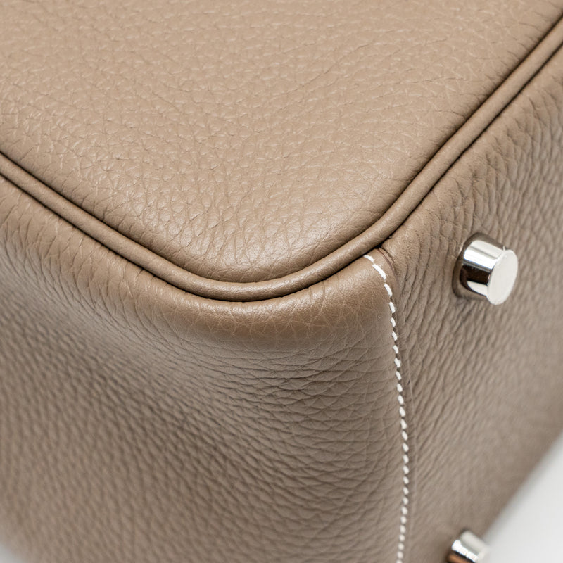 HERMES Lindy 26 Clemence Etoupe SHW Stamp U