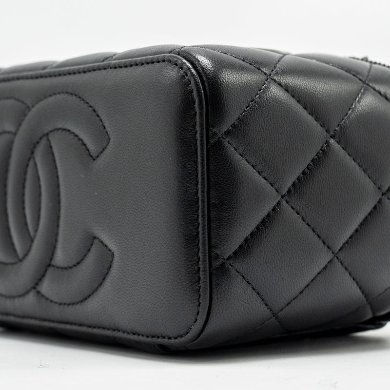 Chanel Long Vanity Case Lambskin SO Black (Microchip)