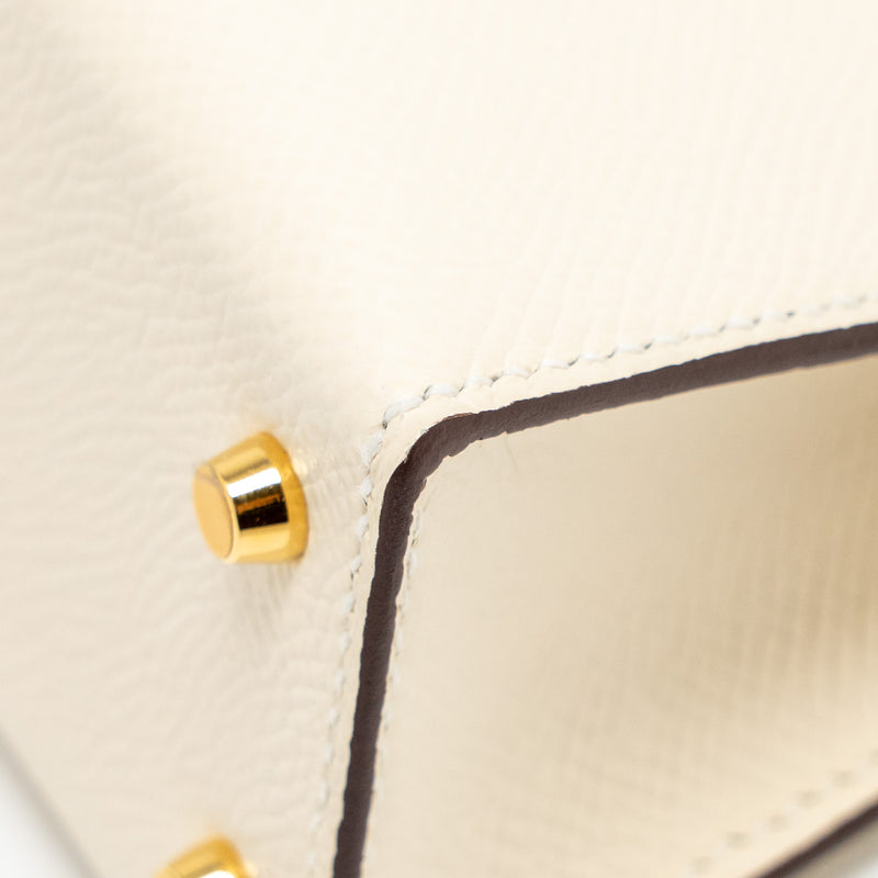 Hermes Mini Kelly II Epsom Nata GHW Stamp U