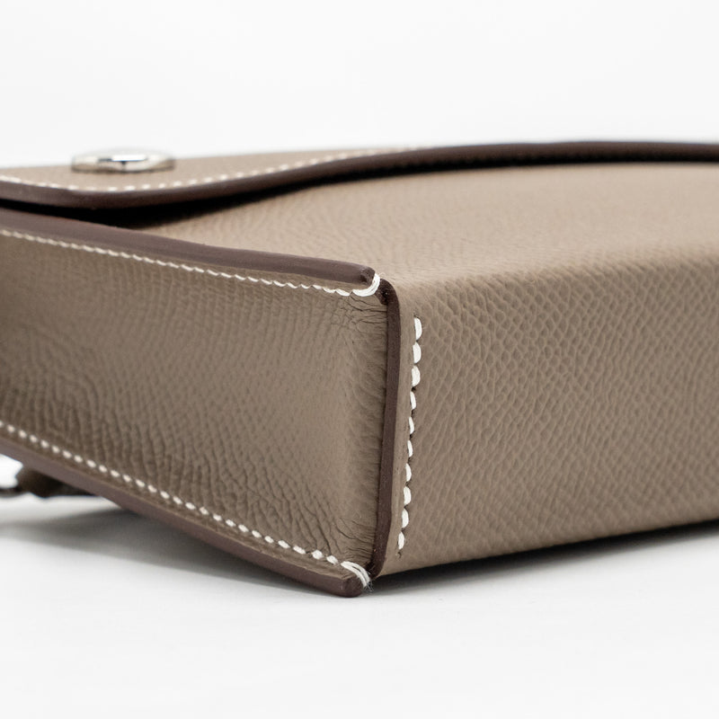 Hermes Hermesnap epsom Etoupe SHW stamp W