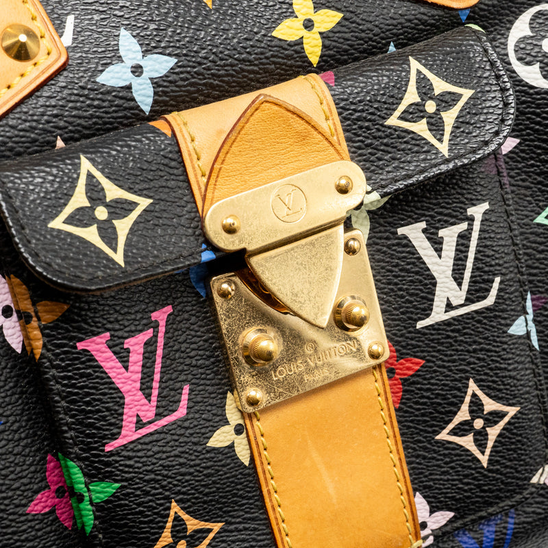 Louis Vuitton x Takashi Murakami  Speedy 30 Limited Edition Multicoloured Monogram Canvas Black GHW