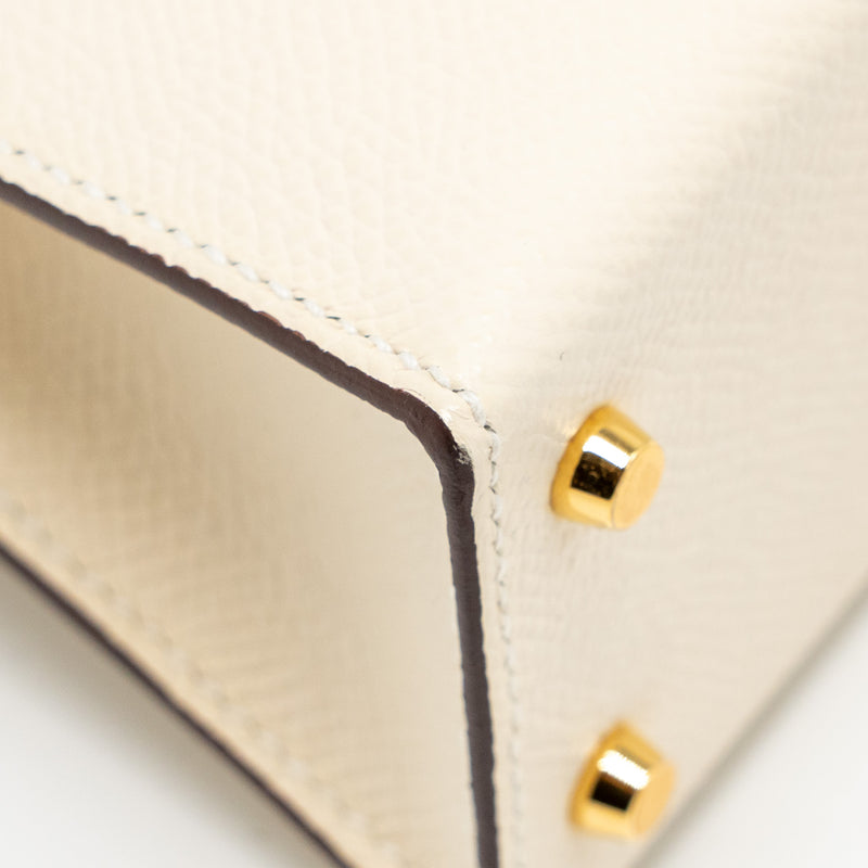Hermes Mini Kelly II Epsom Nata GHW Stamp U