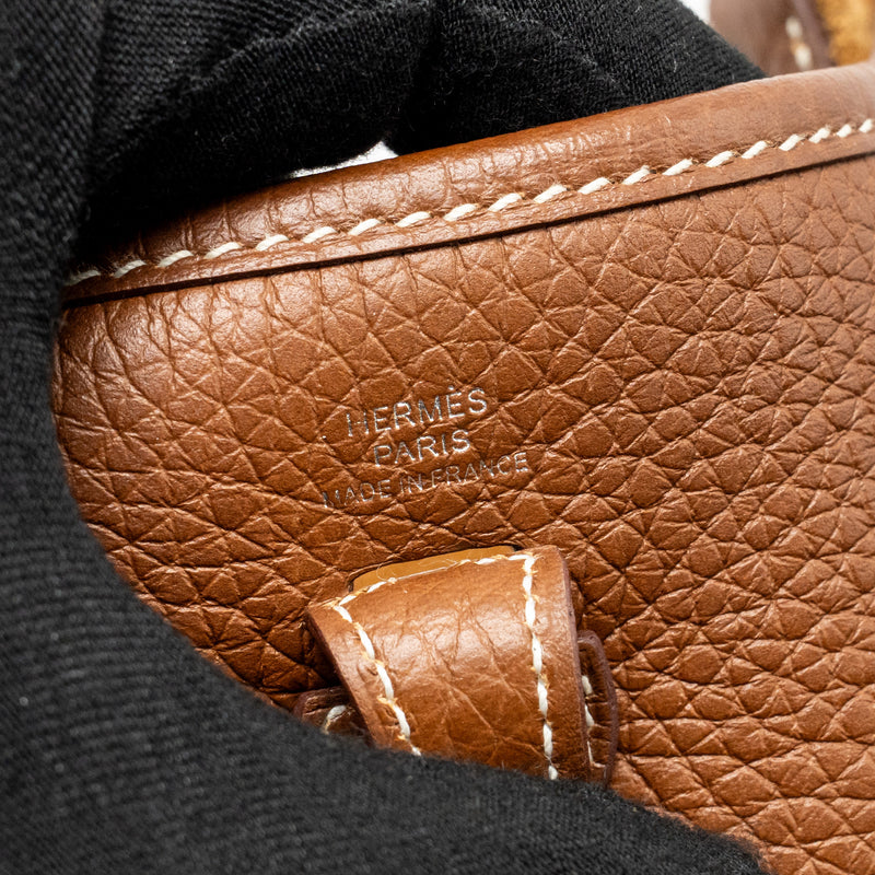Hermes Mini Evelyne Clemence Gold SHW Stamp Z
