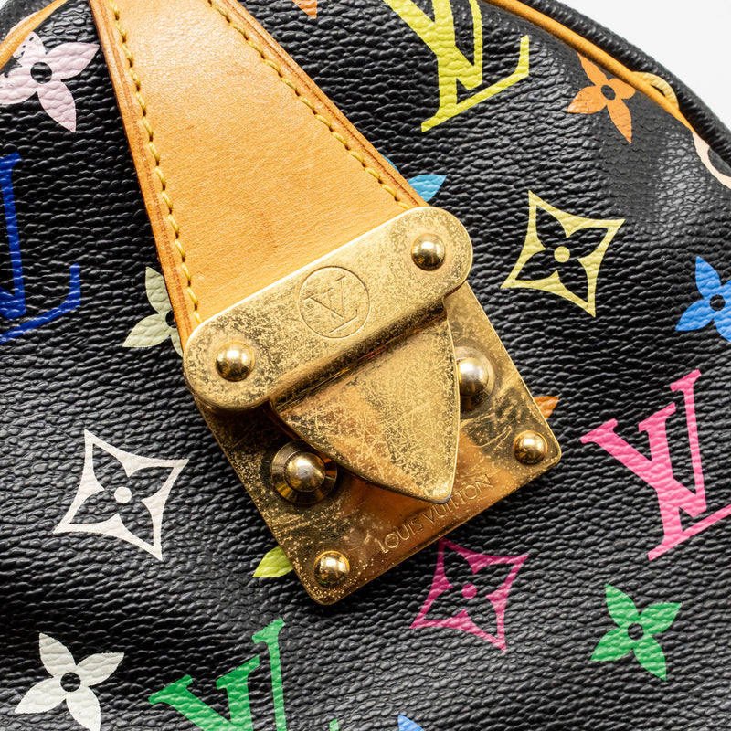 Louis Vuitton x Takashi Murakami  Speedy 30 Limited Edition Multicoloured Monogram Canvas Black GHW