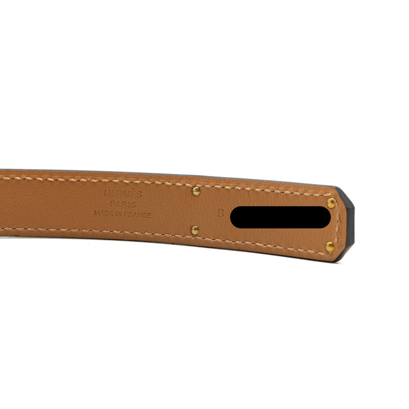 Hermes Kelly Belt Adjustable Size - Etoupe Color - Gold Hardware - Brand New