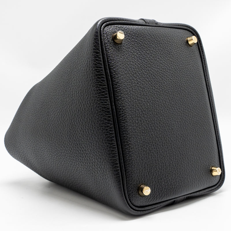 Hermes Picotin 18 Lock Bag Clemence BLACK GHW Stamp U