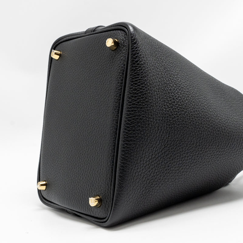 Hermes Picotin 18 Lock Bag Clemence BLACK GHW Stamp U