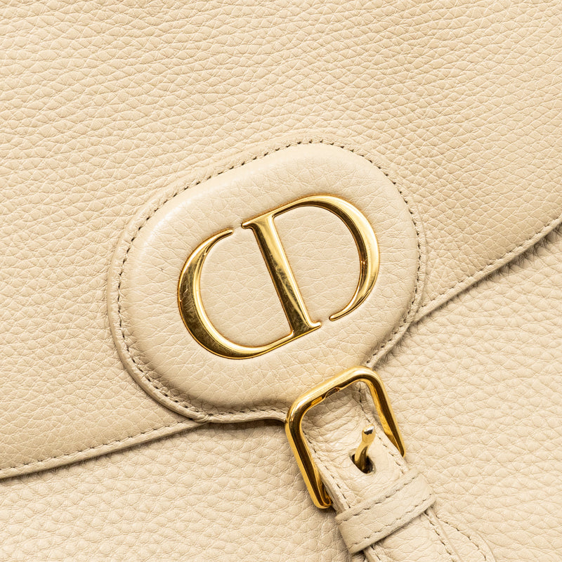 Dior Large Bobby Bag Grained Calfskin Beige GHW