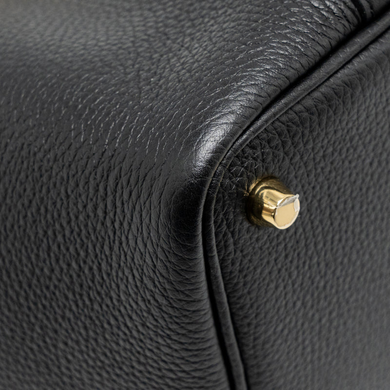 Hermes Picotin 18 Lock Bag Clemence BLACK GHW Stamp U