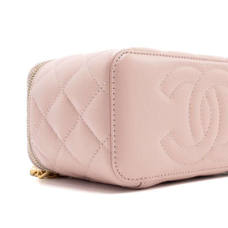 Chanel Sakura Pink Caviar Vertical Vanity Bag With Chain, myGemma, QA