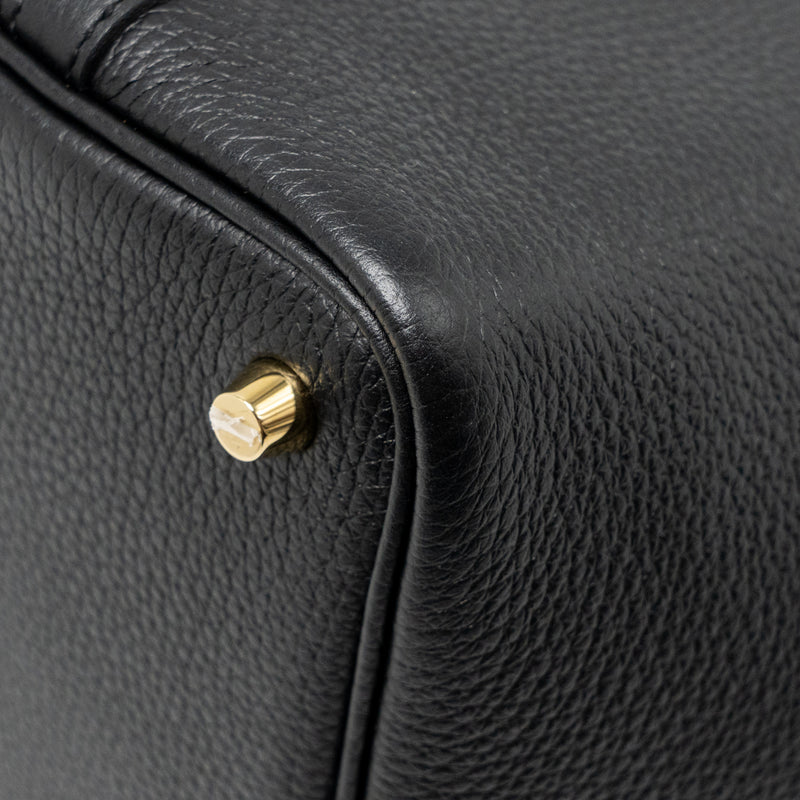 Hermes Picotin 18 Lock Bag Clemence BLACK GHW Stamp U