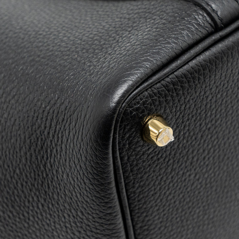 Hermes Picotin 18 Lock Bag Clemence BLACK GHW Stamp U