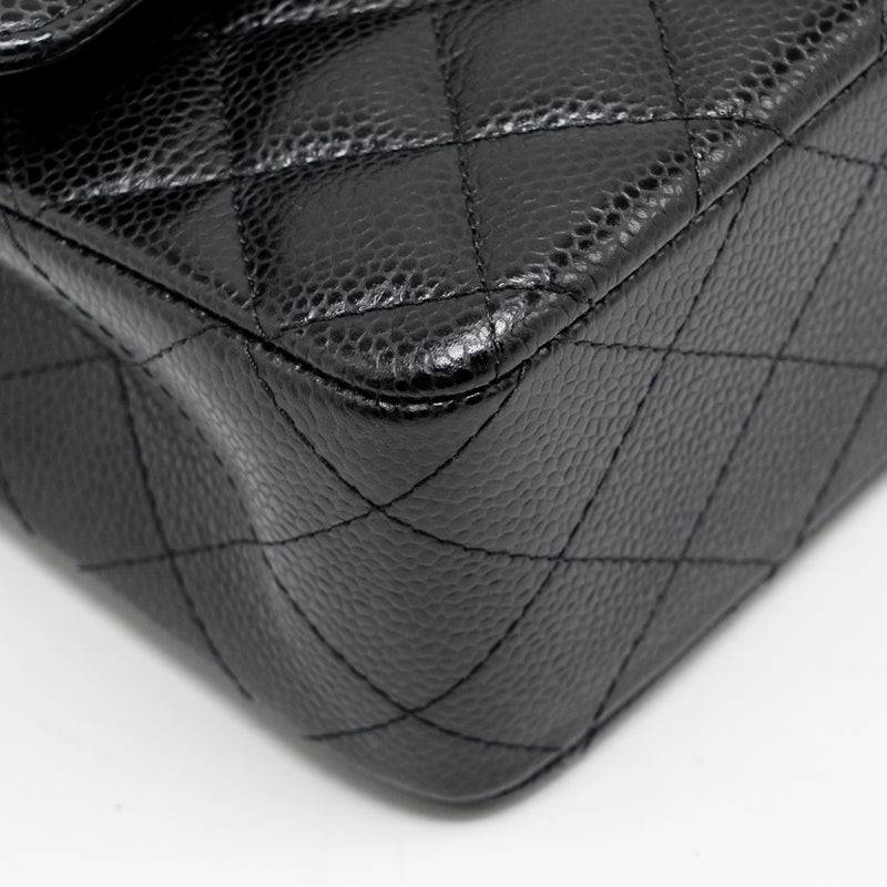Chanel Medium Classic Double Flap Bag Caviar Black SHW