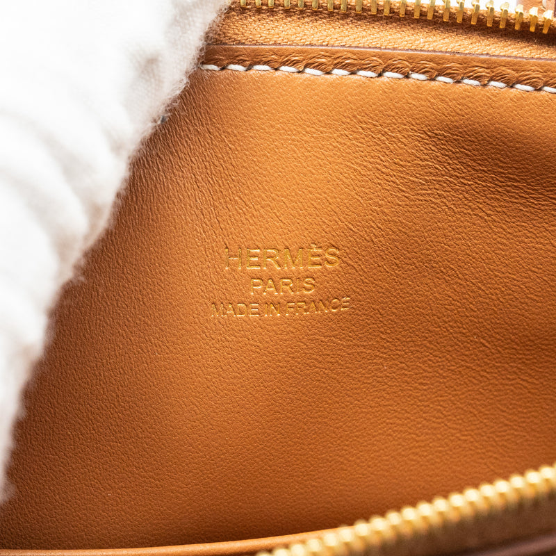 Hermes Mini Bolide evercolor gold GHW stamp B