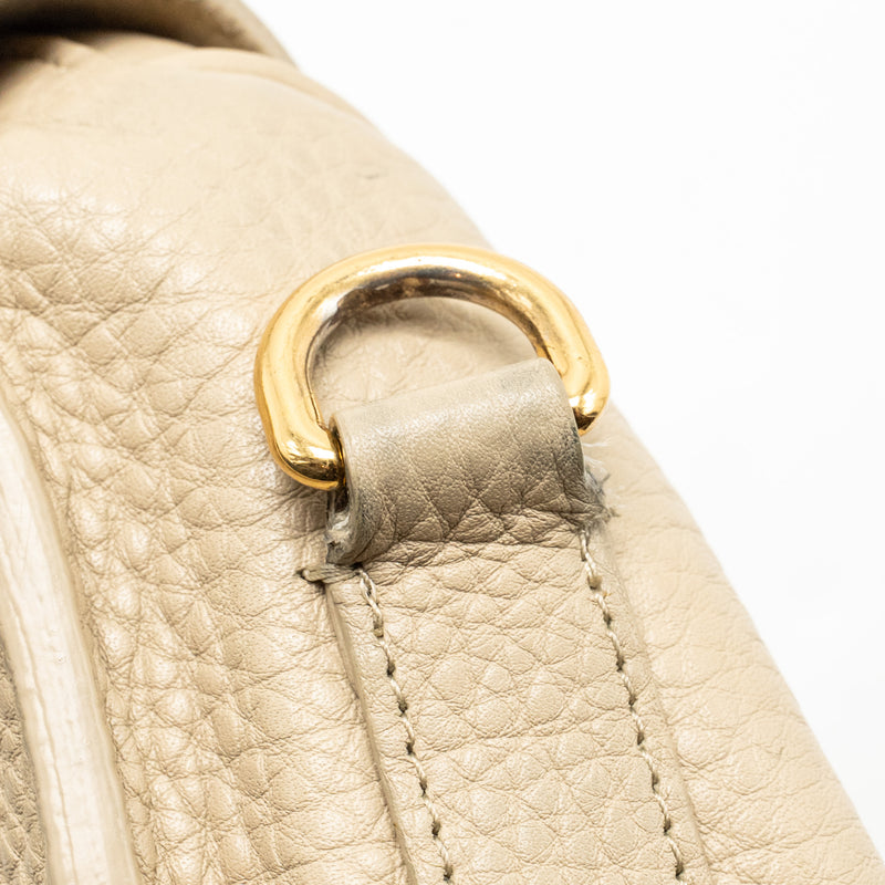 Dior Large Bobby Bag Grained Calfskin Beige GHW