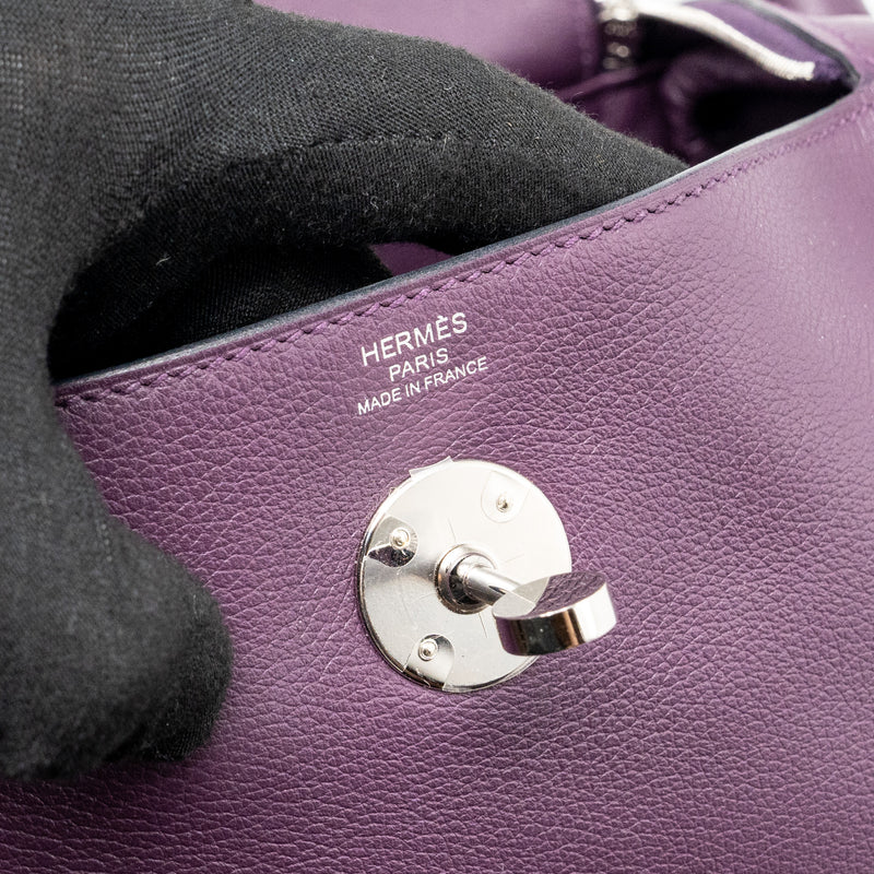 Hermes Lindy 26 Evercolor Cassis SHW Stamp U