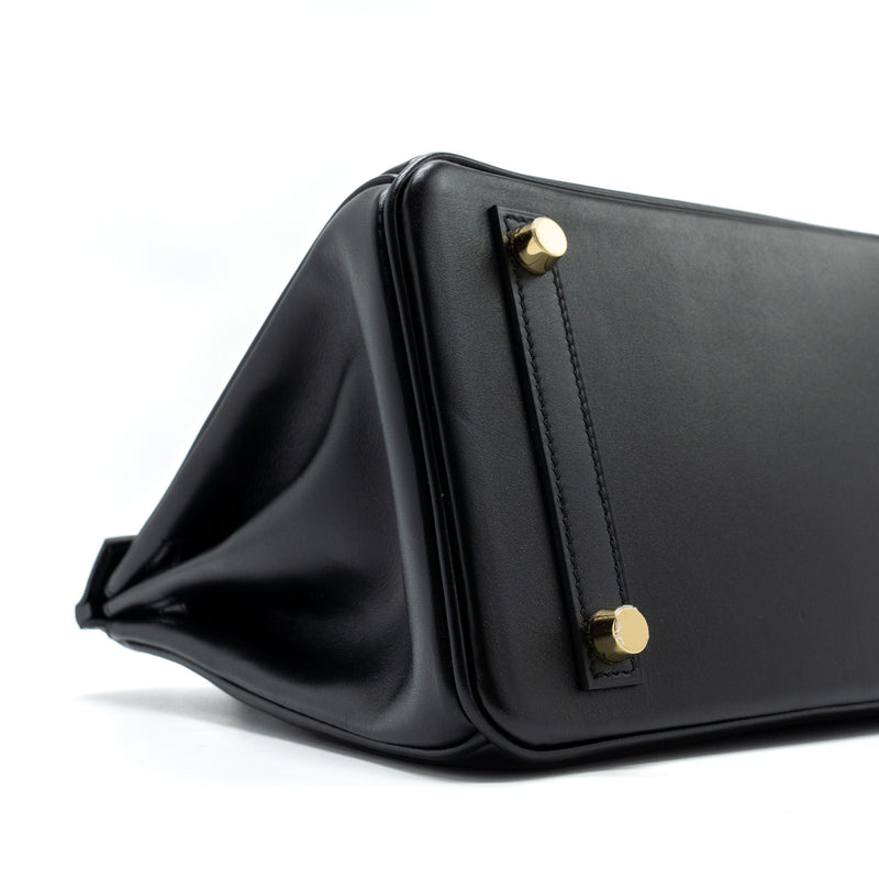 Hermes birkin 25 tadelakt leather black GHW stamp U