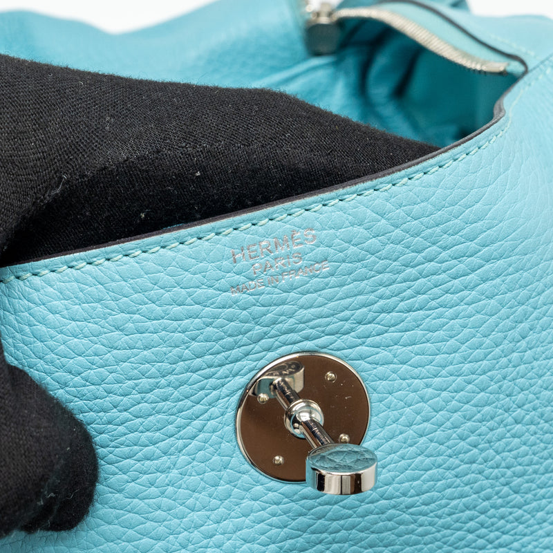 Hermes lindy 30 Clemence 3P blue atoll SHW Stamp T