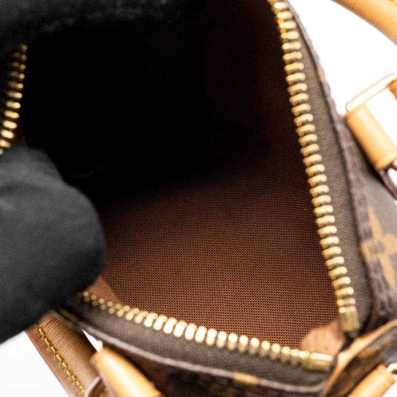 Louis Vuitton Nano Speedy Monogram Canvas GHW